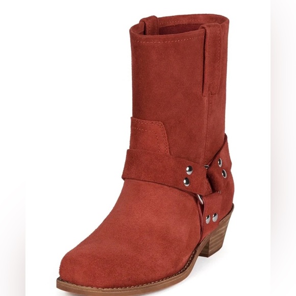 Jeffery Campbell/Waylon Harness Boot (Women)Tomato Red Size 7.5 NWOB - Picture 6 of 11